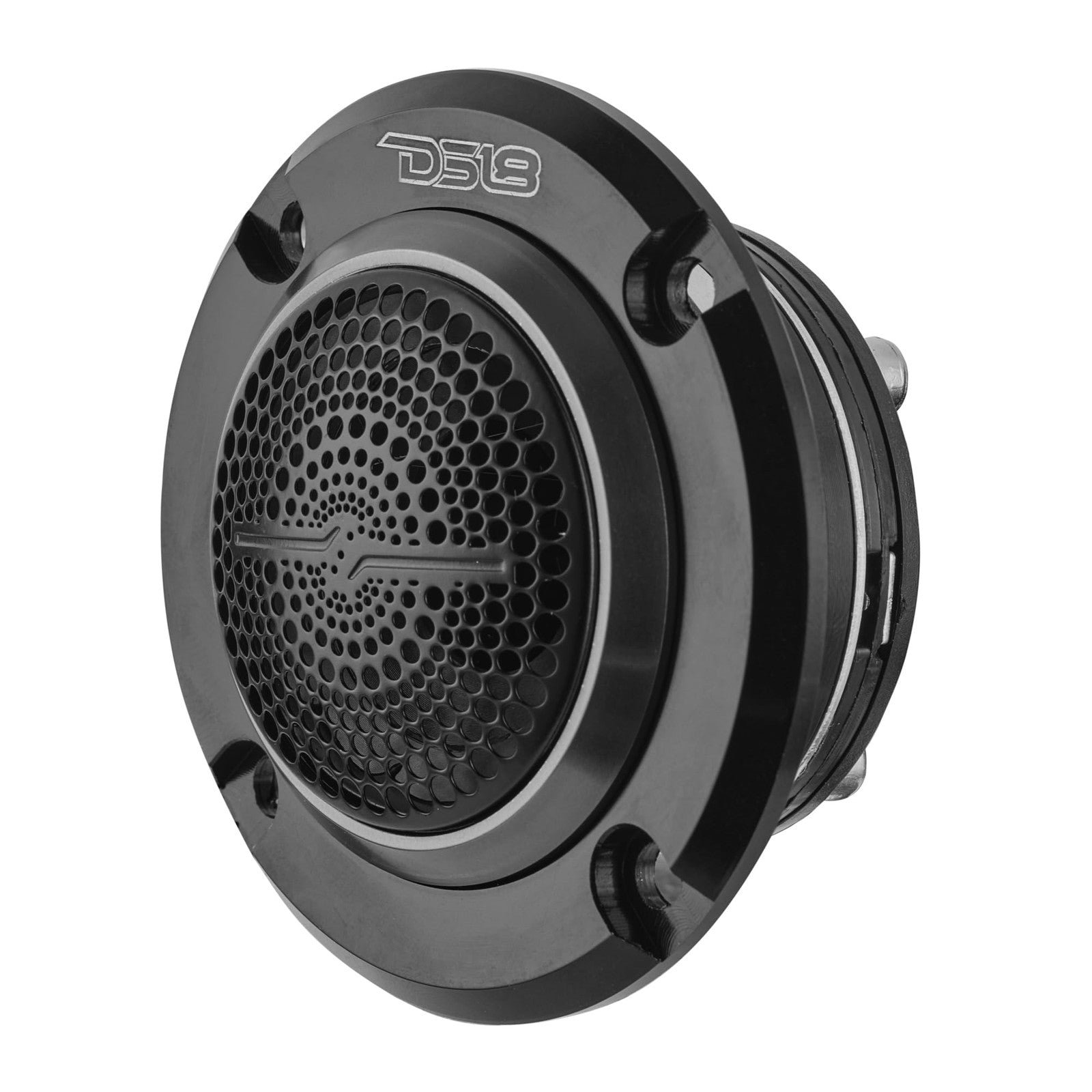 DS18 Pro-Twn4 high compression neodymium super bullet tweeter with 1-inch VC, 280 max watts, and 140 watts RMS power handling.