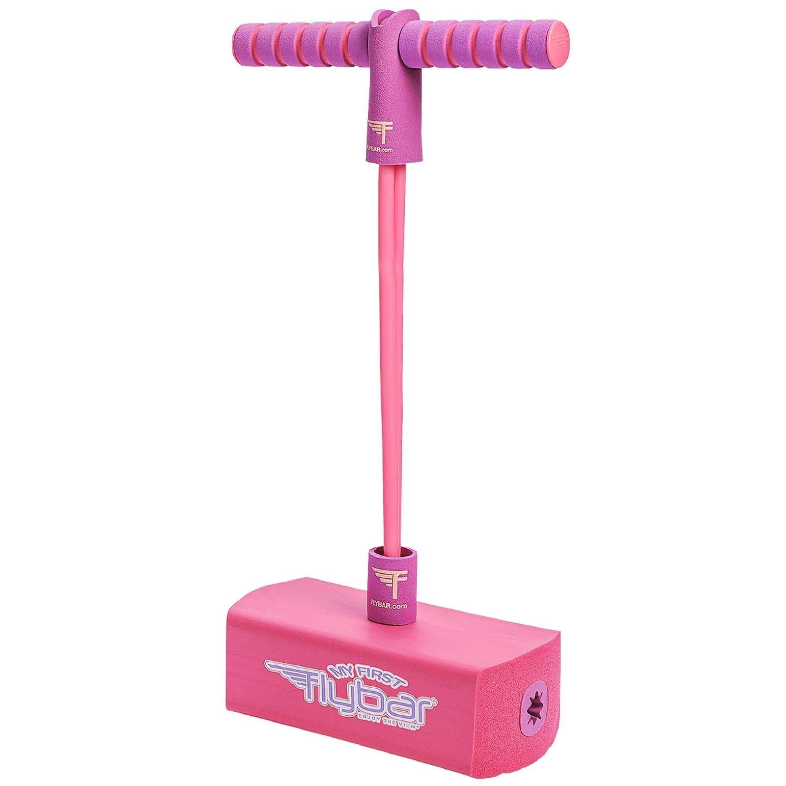 Pink Flybar My First Foam Pogo Jumper for kids aged 3+ with soft foam base and durable bungee design
