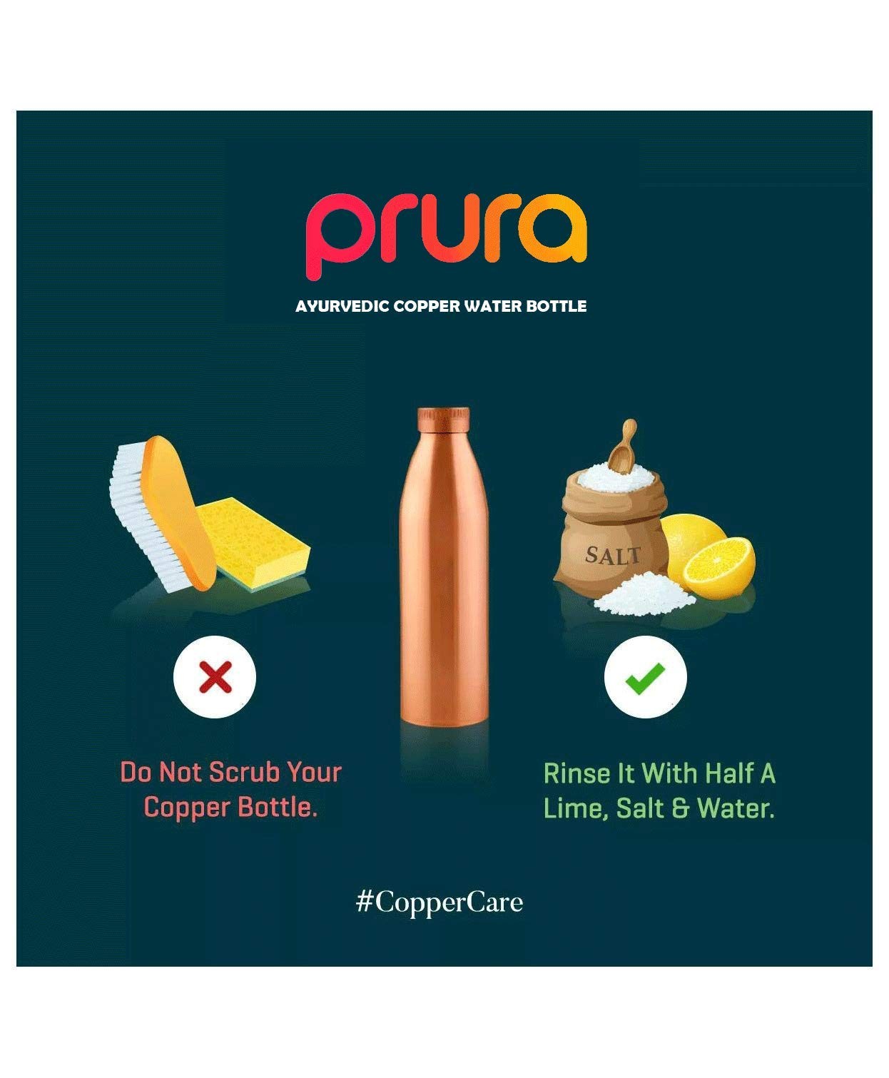 Hammered copper water bottle by Unbranded, traditional pure copper vessel for Ayurvedic drinking water, with a sleek hammered finish.