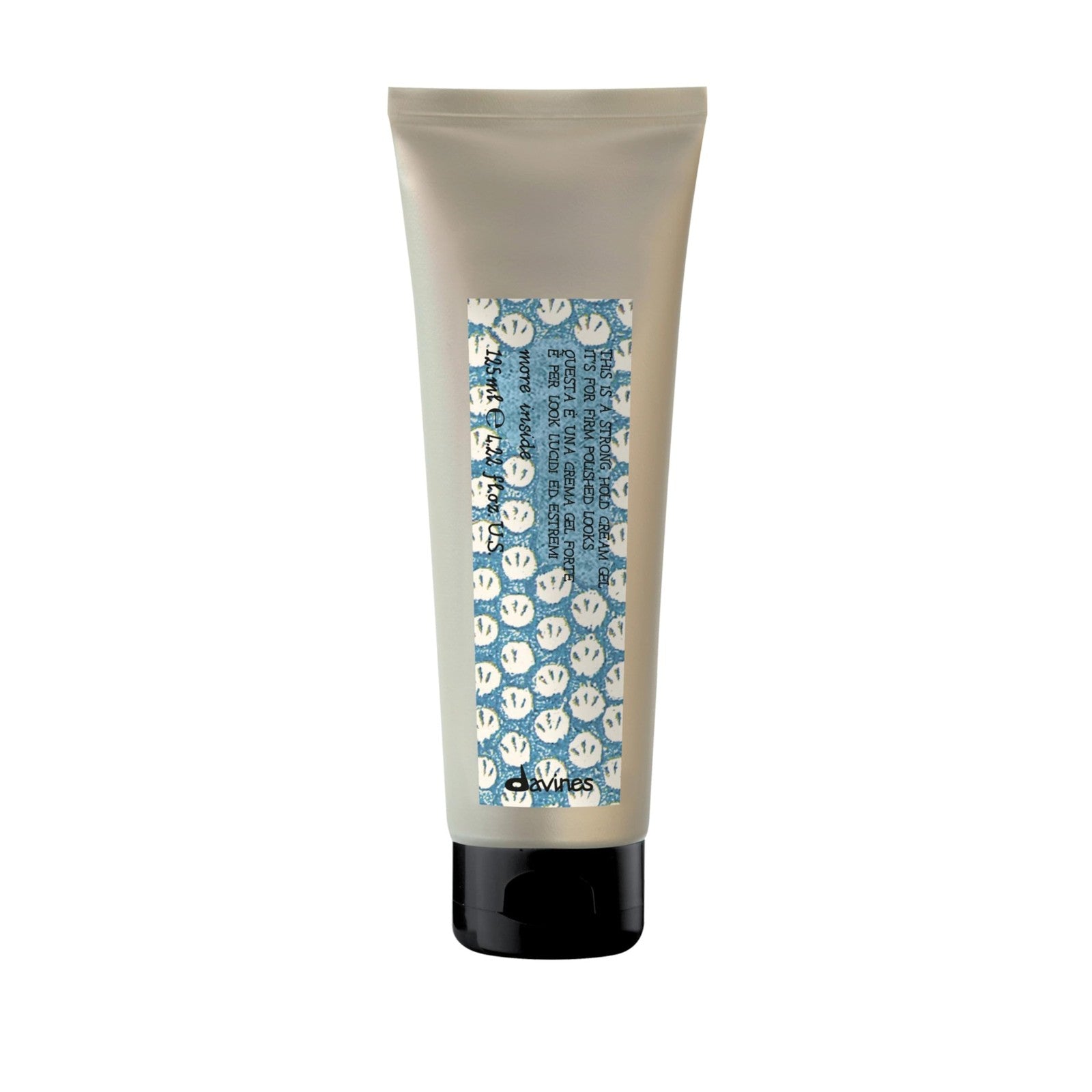 Davines This is a Strong Hold Cream Gel for creating structured, defined hairstyles with quick-drying formula and long-lasting hold.