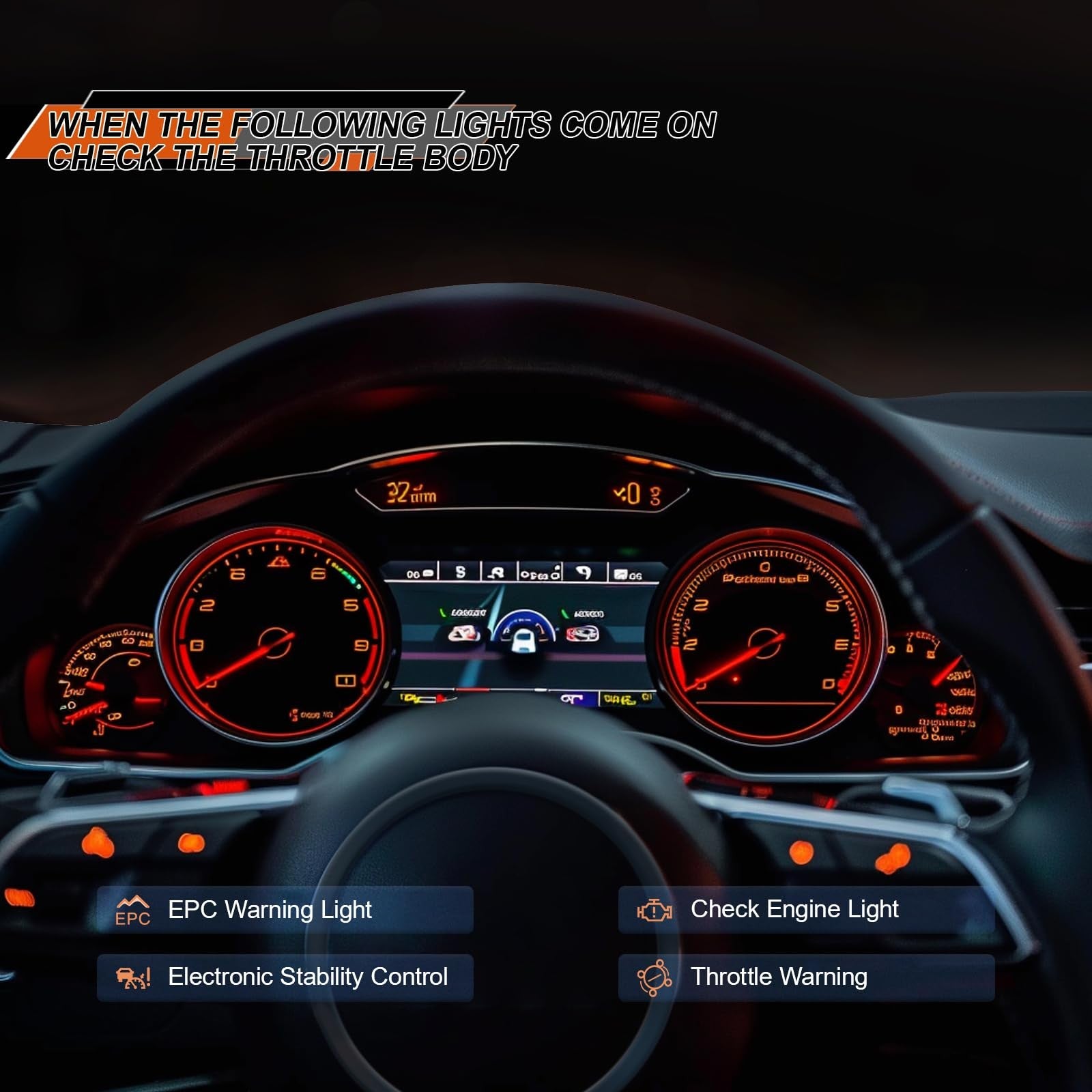 ISINSWIFT electric throttle body for Chevy Silverado 1500 4.8L and 5.3L engines, showing the black throttle body with wiring connector.