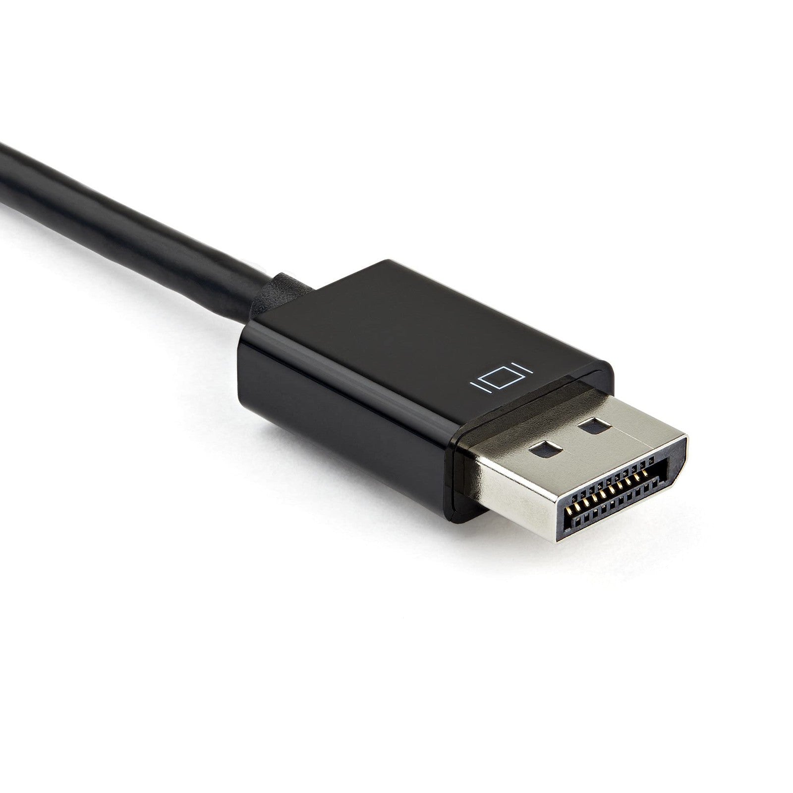 StarTech DisplayPort to HDMI VGA adapter showing ports and cables, supporting 4K 60Hz video output.
