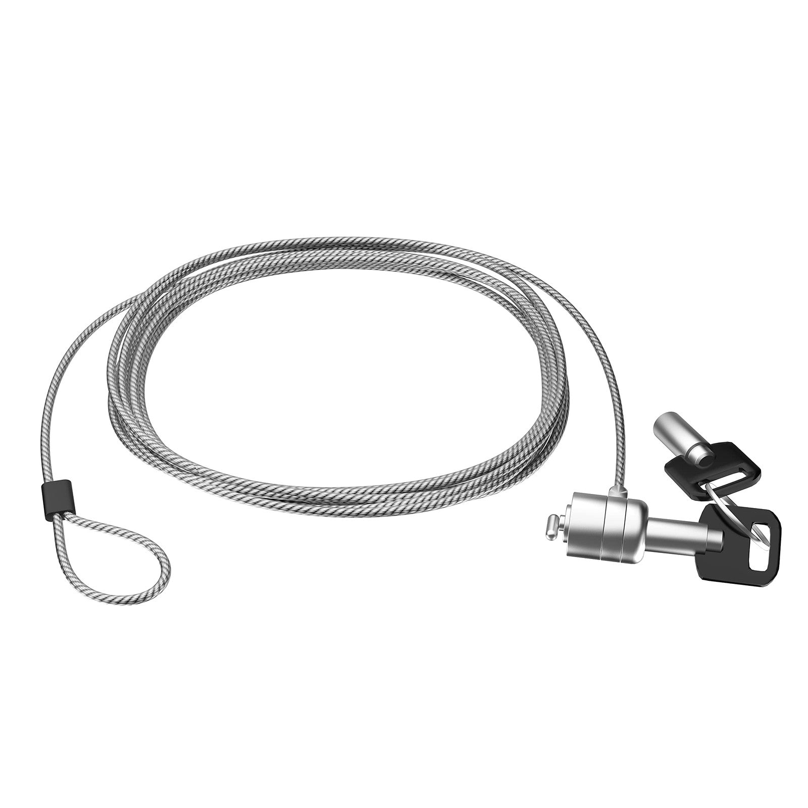 CTA Digital 10-foot galvanized steel security cable with K-slot for locking and theft prevention.
