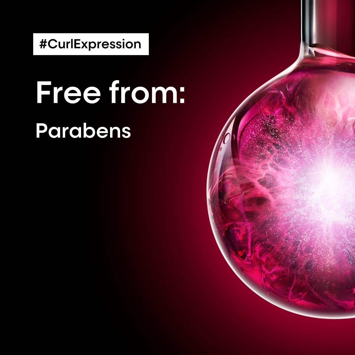 L'Oréal Professionnel Paris Curl Expression Rich Mask for curly and coily hair, shown in a jar with smooth, textured hair around it.
