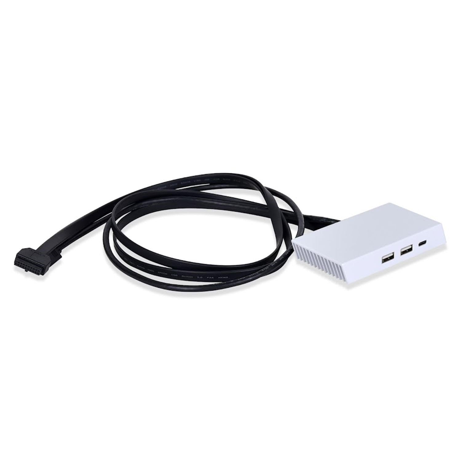 Lian Li LIANLI O11DE-3W I/O kit for O11 Dynamic EVO case, white color, includes connectors and ports for PC build customization.