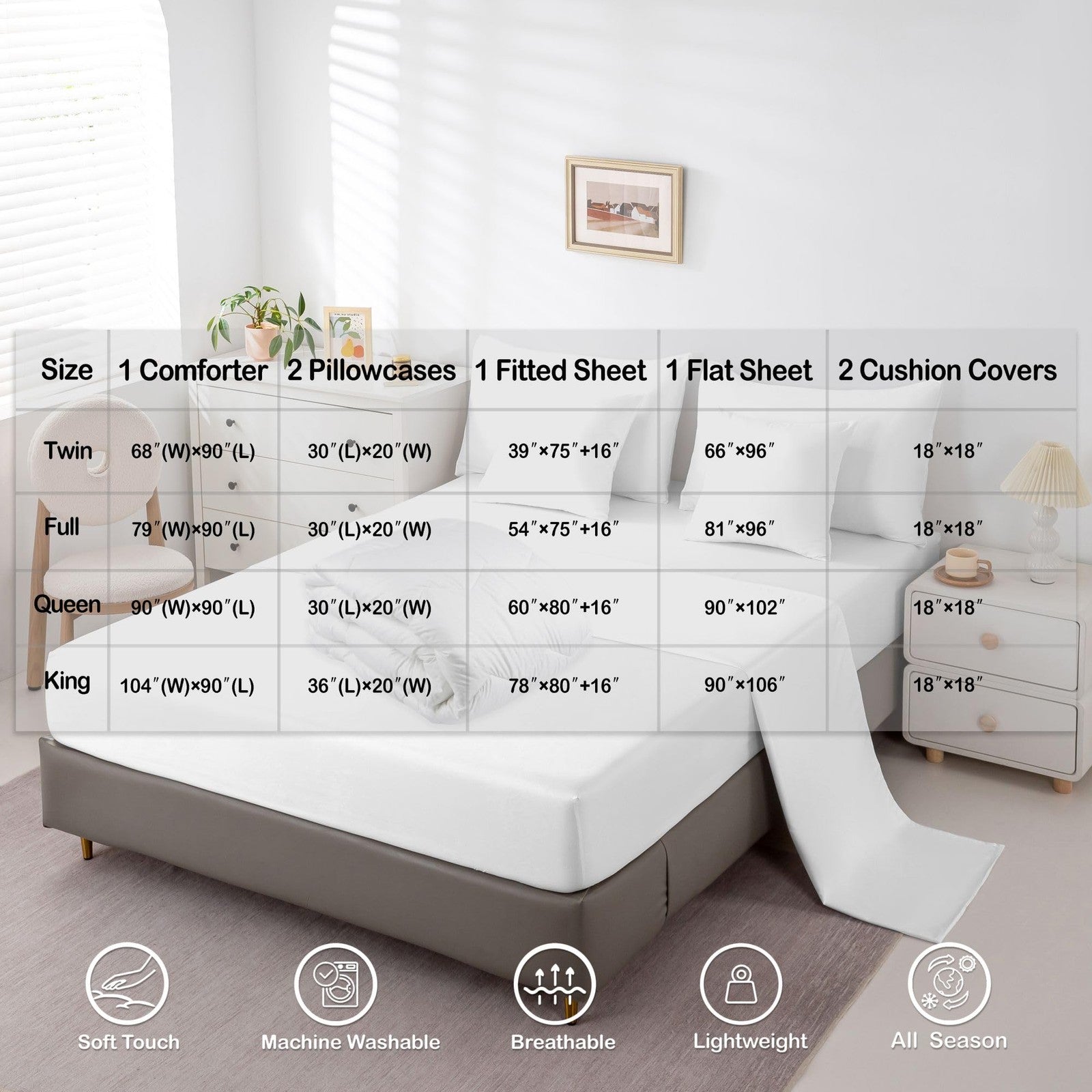 Erosebridal Western Texas Star 7-piece queen bedding set with rustic farmhouse design and star patterns on soft fabric.