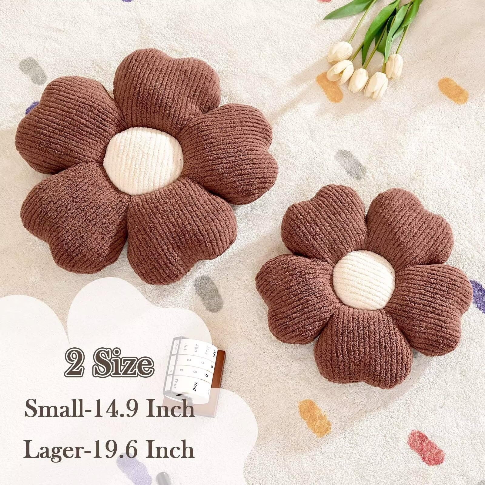 Kcvvcr flower-shaped throw pillow featuring a cute, decorative floral design for cozy home decor and comfortable seating.