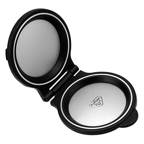 Fotodiox Hood-Rol-B2f35 pro lens hood attached to Rollei TLR camera with Bay II take lens, protecting the lens and reducing glare.