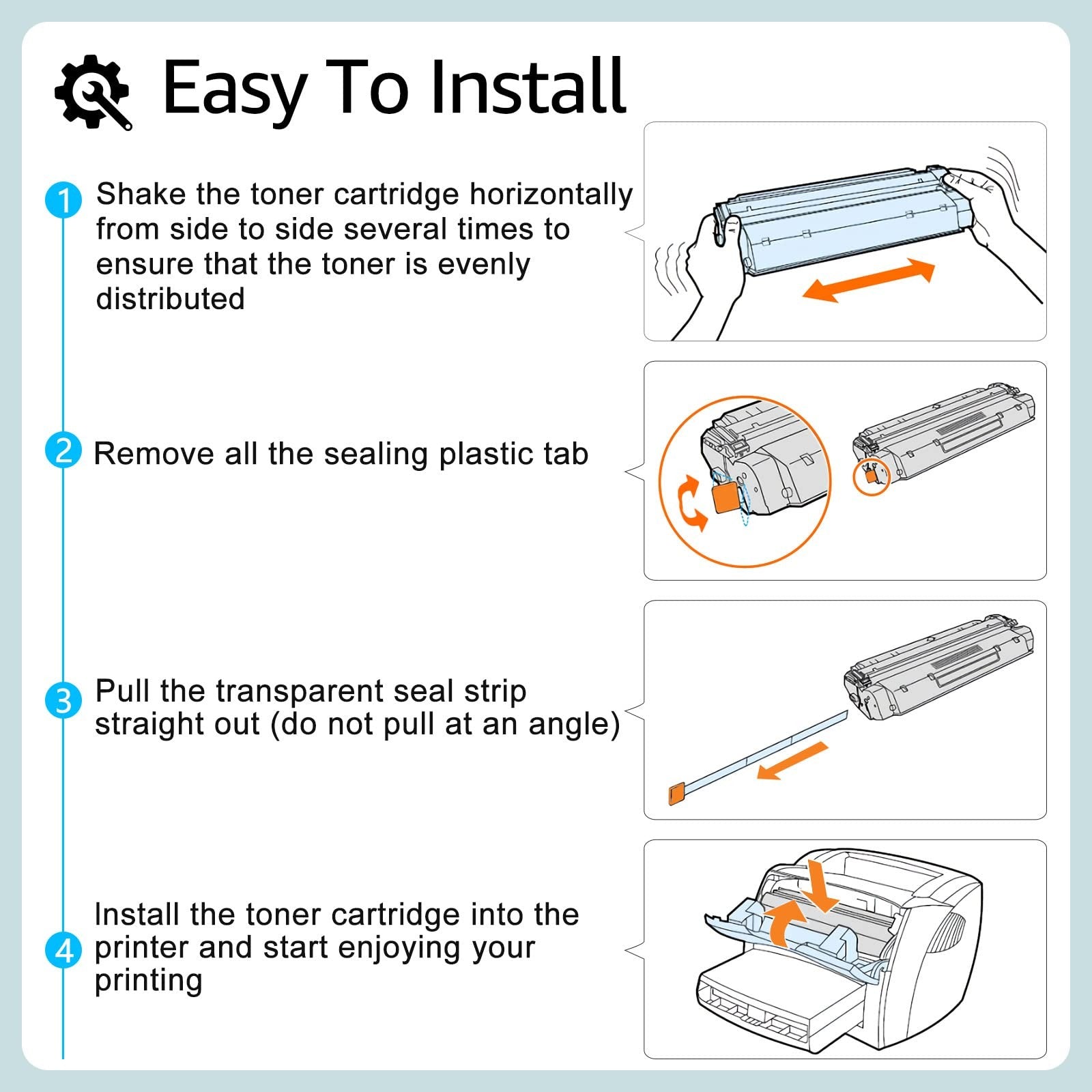 Greencycle compatible HP 05A toner cartridge replacement for HP Work printers, showing the black toner cartridge.