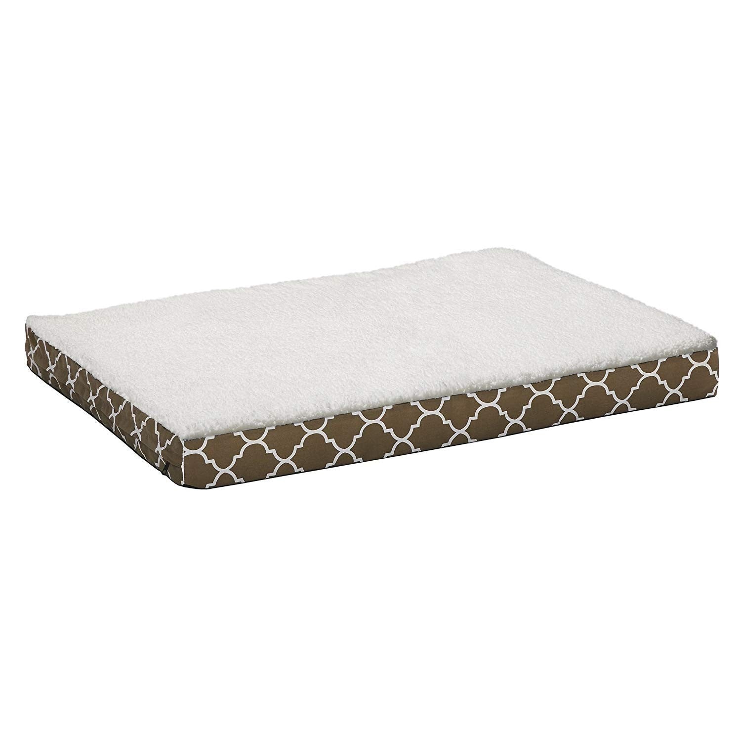 Orthopedic dog bed by MidWest Homes for Pets with removable cover and Teflon fabric protector, soft and supportive for pets.