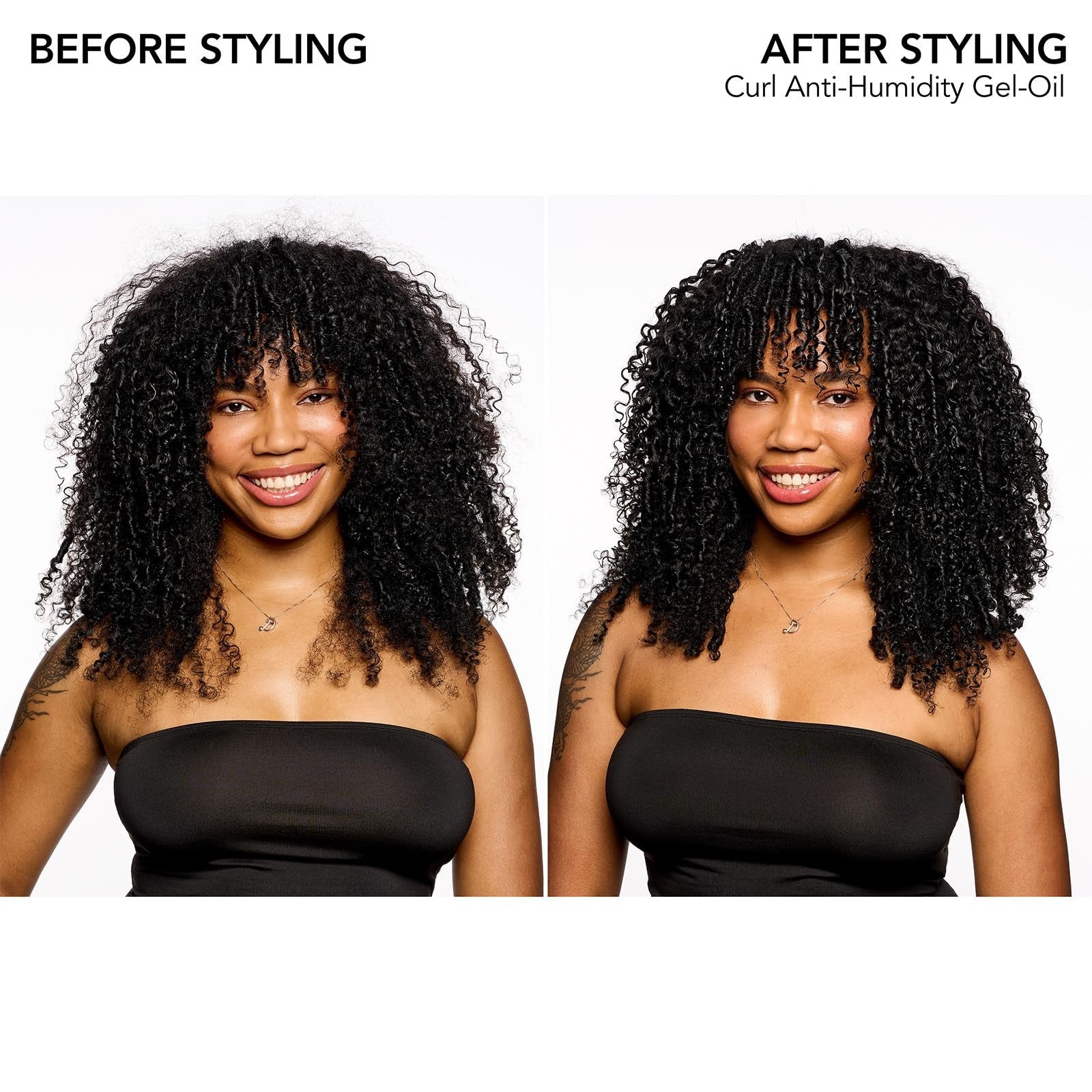Bumble and bumble Curl Anti-Humidity Gel-Oil for coily and curly hair, reducing frizz and smoothing with anti-humidity formula.