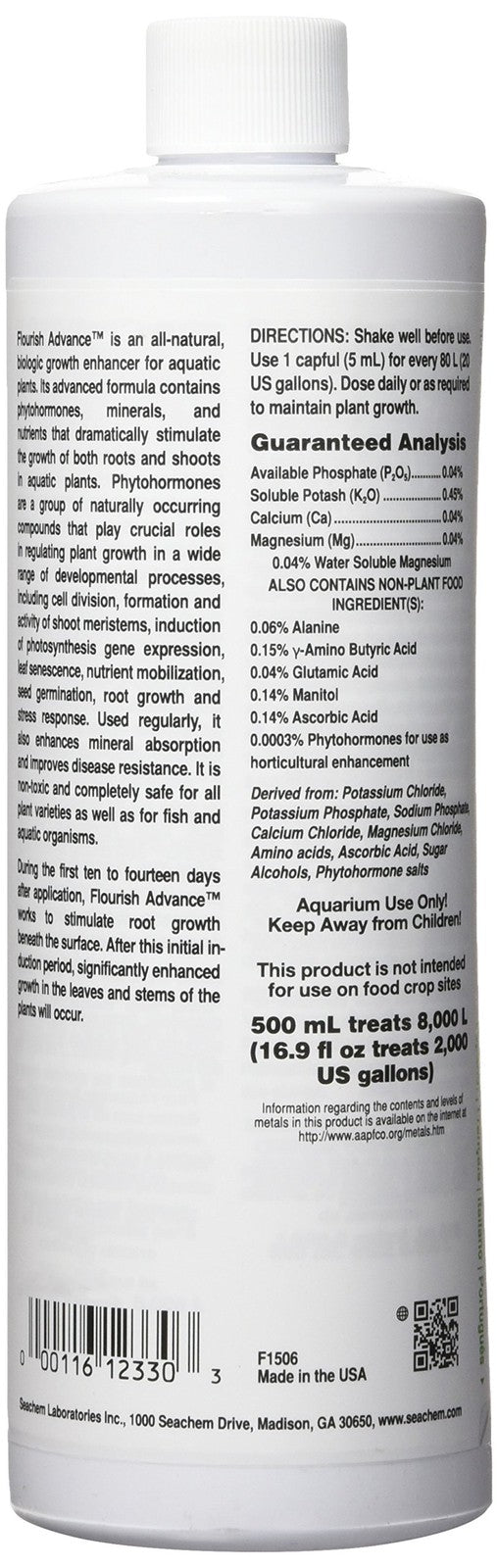 Seachem Flourish Tabs growth supplement for aquatic plants, showing a container and several tablets on a white background.