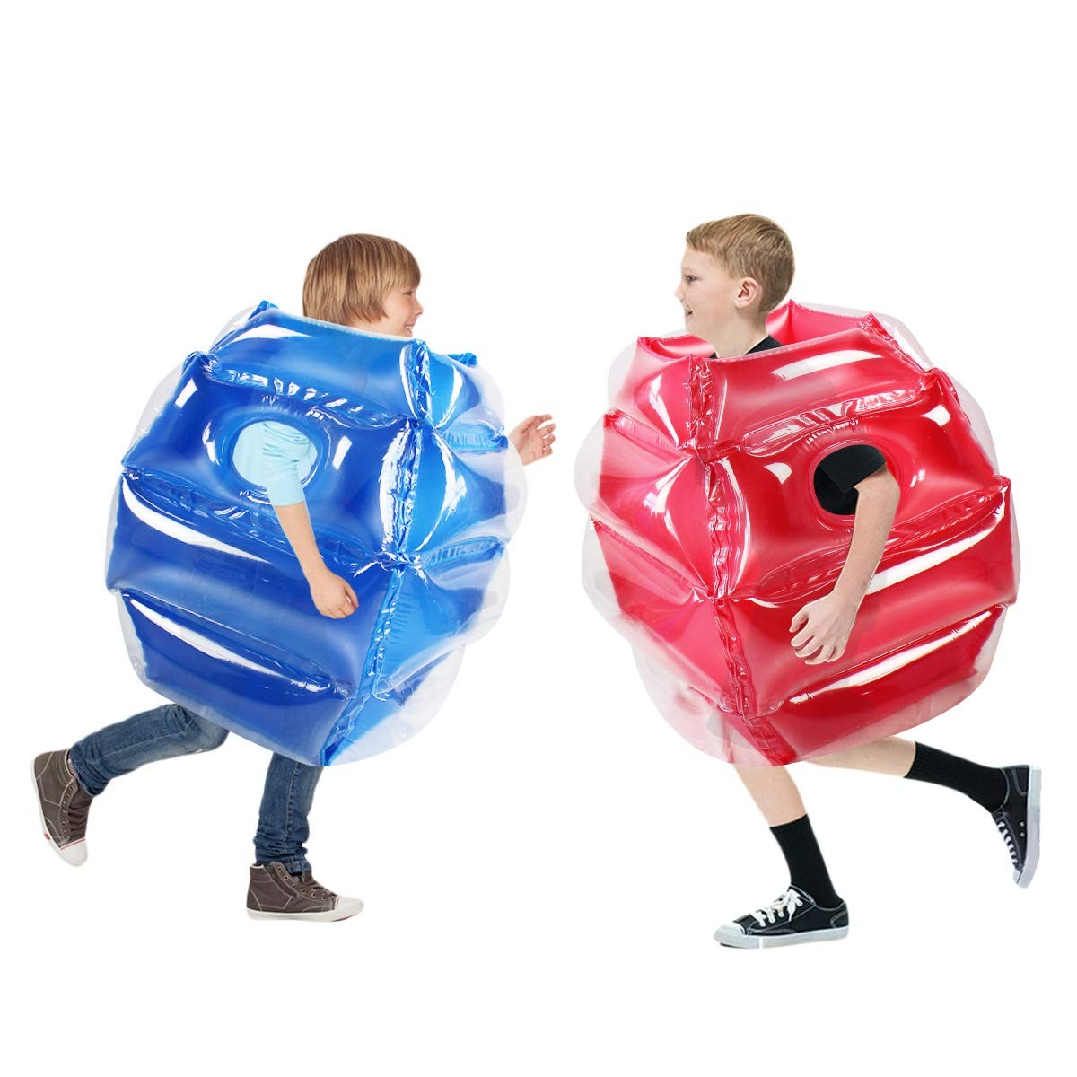 Sunshinemall 2-piece inflatable sumo balls for kids, featuring colorful body bopper toys for active play and fun.