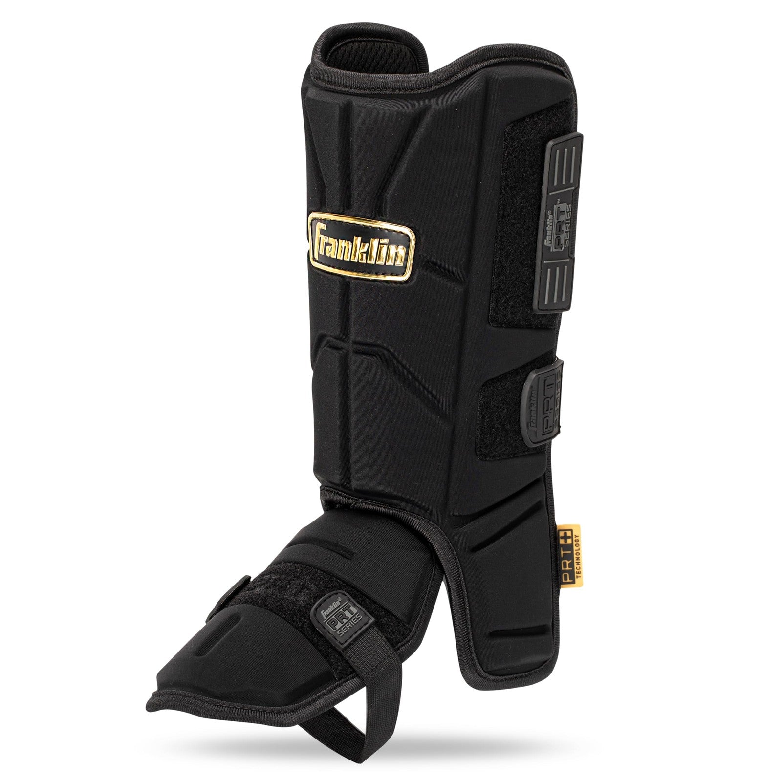 Franklin Sports youth baseball and softball leg guard with shin and foot protection, designed for optimal safety and comfort.