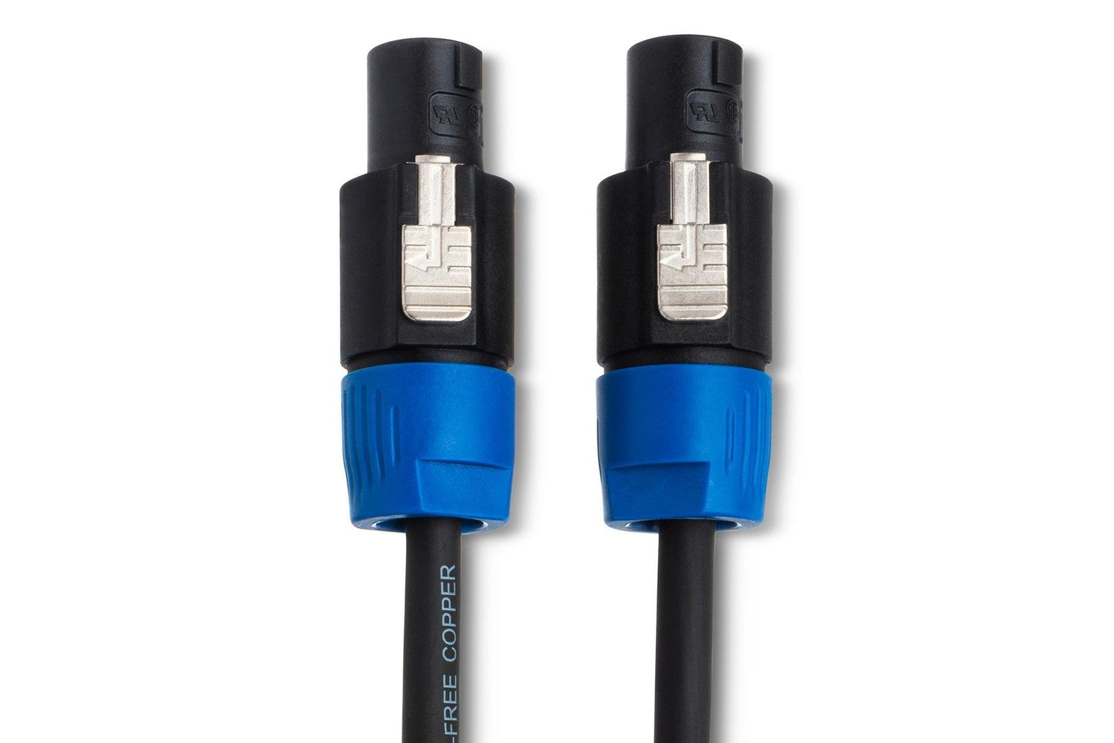 Hosa SKT-403 Pro speaker cable with REAN connectors, 3-foot length, used for connecting loudspeakers in audio setups.