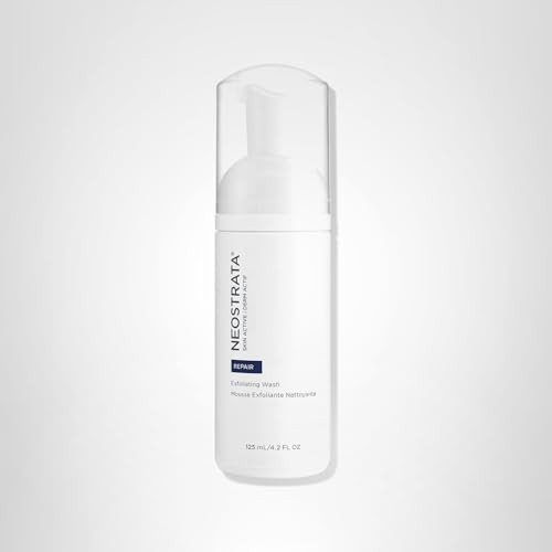 NEOSTRATA exfoliating facial cleanser with foaming texture and revitalizing formula, featuring polyhydroxy acids for skin renewal.