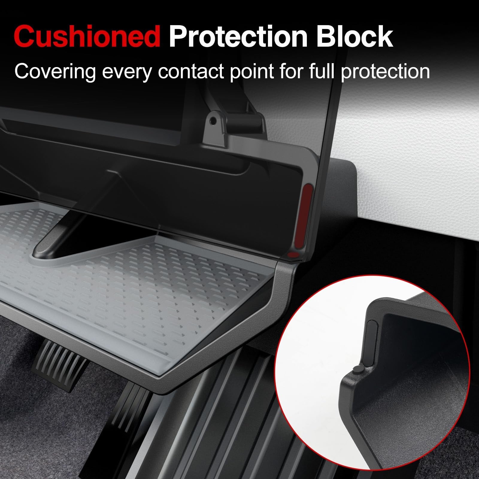 Foronetry under screen storage box with anti-slip silicone lining, designed for organizing electronic devices and accessories.