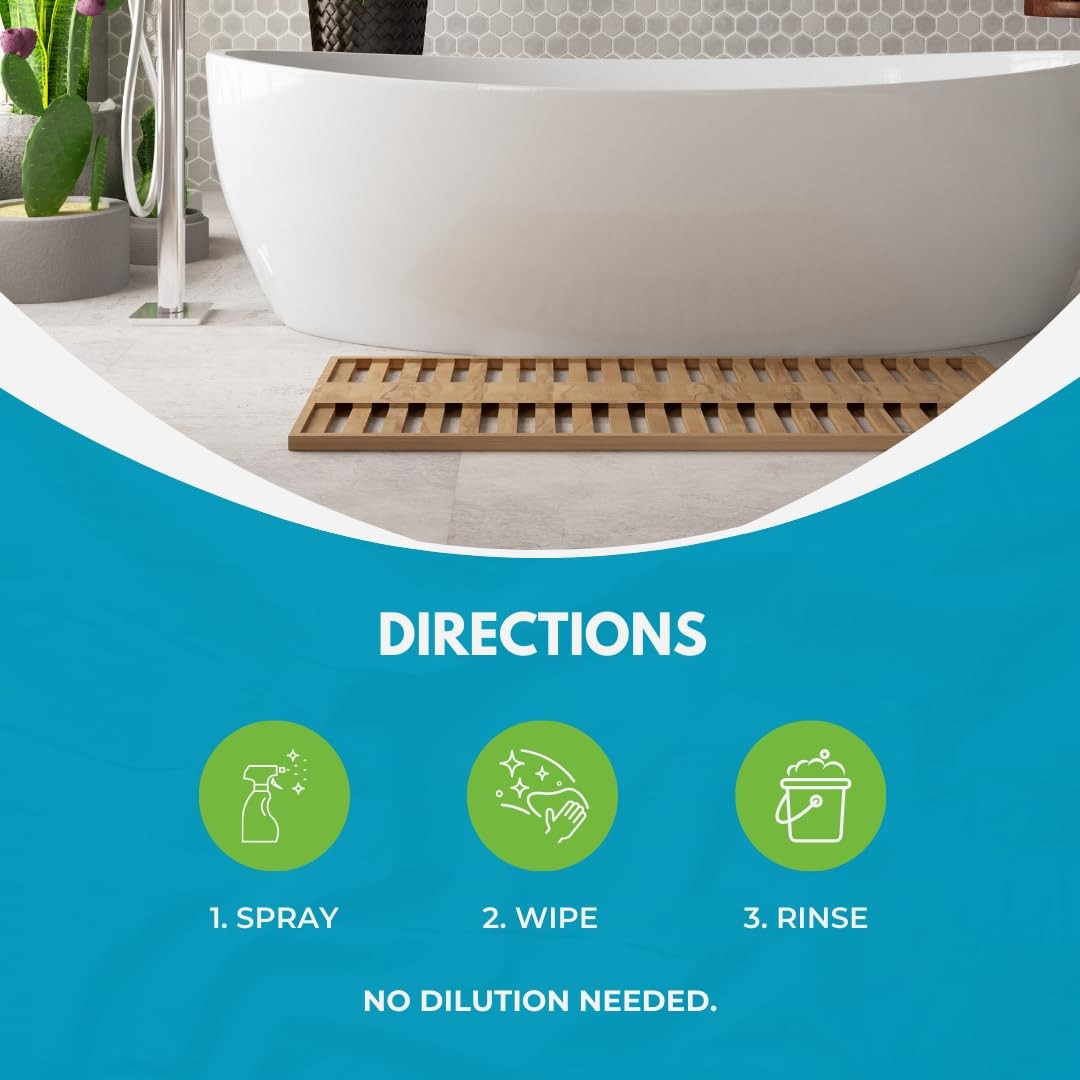 Laticrete StoneTech Mold and Mildew Stain Remover Cleaning Kit for kitchen, patio, and shower surfaces with tools and solution.