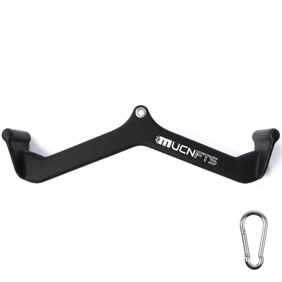 Mucnfts LAT pulldown attachment with thick ergonomic back and tricep handle for cable machine workouts.