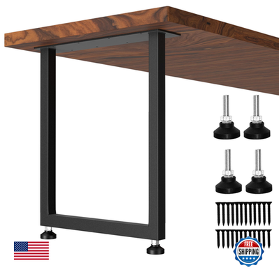 Heavy duty metal table legs by CHICAURA, 28x20 inch aesthetic frame for dining table, sturdy and stylish metal furniture support
