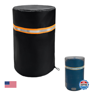 Exokugo round well pump cover with five fins, insulated pressure tank cover designed for outdoor well systems