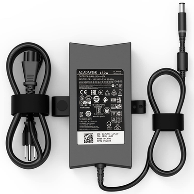 Unbranded 130W laptop charger compatible with Dell G3 15 3500, Inspiron 15 7000 7559, shown with power cord and connector
