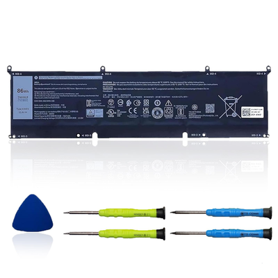 Ouwee 86Wh 69Kf2 battery replacement for Dell G7 15 7500 and G15 5510 gaming laptops, showing the battery's connectors and design