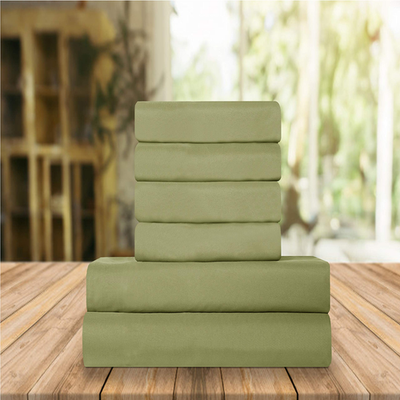Elegant Comfort luxury soft microfiber bed sheets with premium 1500 thread count, hotel quality bedding for a cozy sleep.