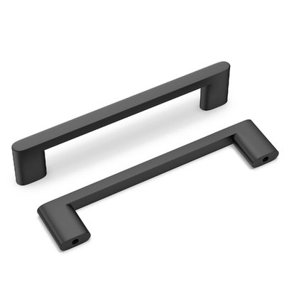 homdiy 20 pack matte black aluminum alloy cabinet pulls with 5 inch hole center for kitchen drawers