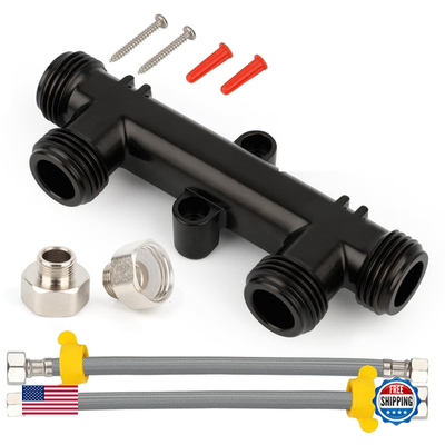Ruiehang WP596816 OEM Watts brass hot water recirculating pump kit, showing the brass pump unit and installation components.