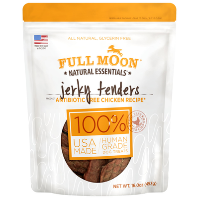 Full Moon Essential Chicken Tenders Dog Treats 16 oz all-natural USA made
