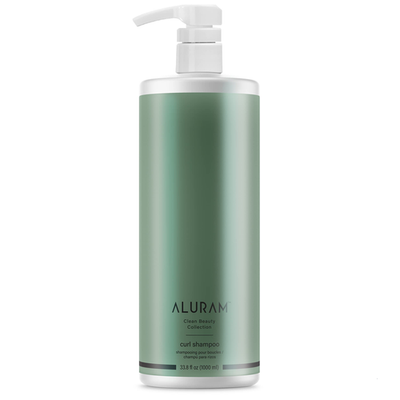 Clarifying Aluram Curl Shampoo with coconut water for lightweight cleansing, suitable for curly hair, unbranded product image.