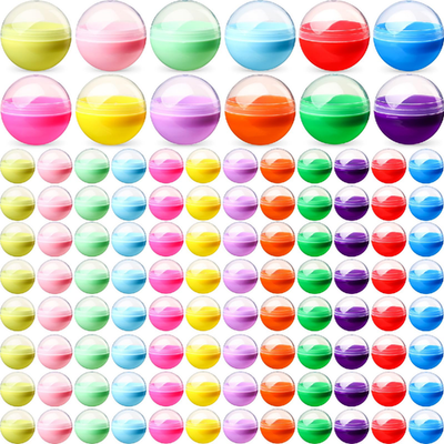 120pcs 2-inch colorful empty plastic vending machine capsules for toys and gumballs
