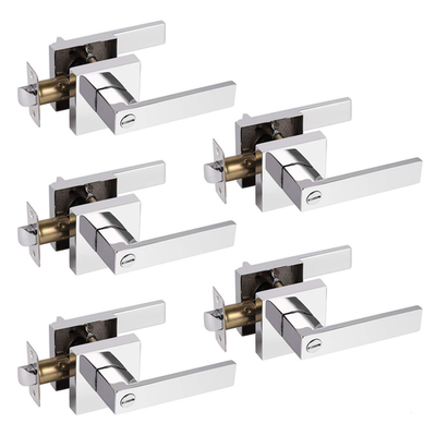 Probrico heavy-duty privacy door lock with polished interior lever, suitable for bedrooms and bathrooms, sturdy and secure.