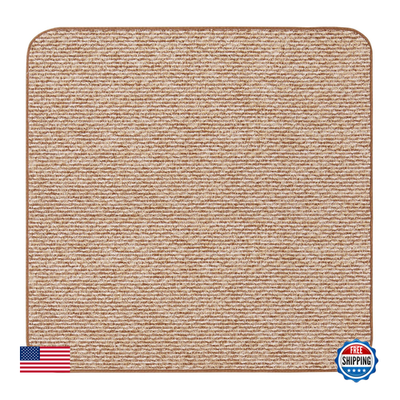 Skid-resistant indoor area rug by House, Home and More with plush carpet texture and non-slip backing for safety.