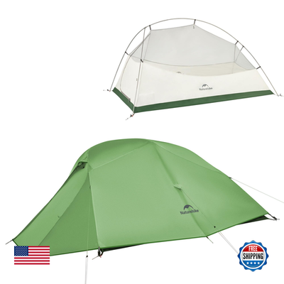 Naturehike Cloud Up 3 Person Backpacking Tent Footprint for 3-season camping, shown on tent floor for protection and durability.
