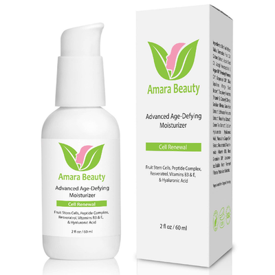 Amara Beauty Anti-Aging Face Cream with Resveratrol and Peptides 2oz bottle