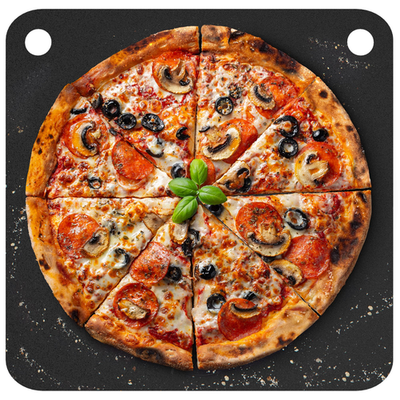 Primica pizza steel for oven grill, 13.6 x 13.6 inches, helps create crispy crust for homemade pizzas.