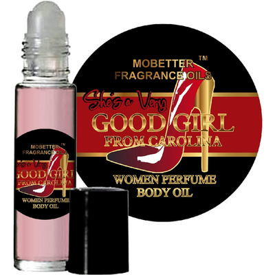 MOBETTER She's a Very Good Girl 0.33oz roll-on fragrance perfume body oil bottle