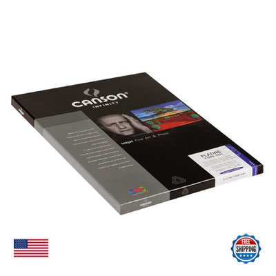 Fine art paper Canson Infinity Platine Fibre Rag 8.5x11 inch, 310 gram, textured surface, ideal for high-quality prints