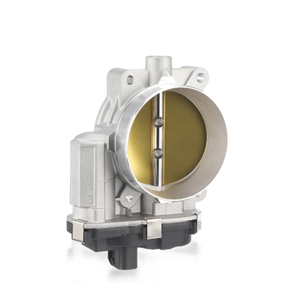 ISINSWIFT electric throttle body for Chevy Silverado 1500 4.8L and 5.3L engine, shown in a clear view with connectors and mounting points.