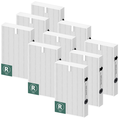 Funmit HEPA Filter R replacement pack compatible with Honeywell HPA100 HPA200 HPA300 series, 9-pack set