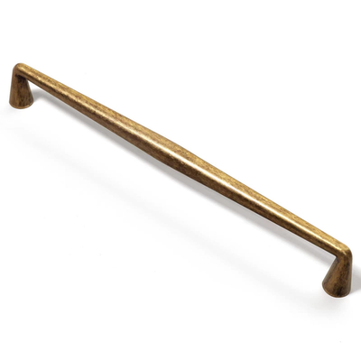 Goo-Ki vintage antique brass zinc alloy cabinet handle with 7.56mm hole, featuring a retro design and metal finish.