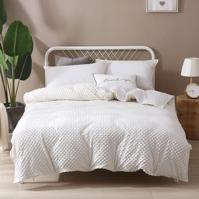 F.Y.Dreams weighted blanket duvet cover in 60x80 inches with tie closures and zipper, made of soft fabric for cozy comfort.