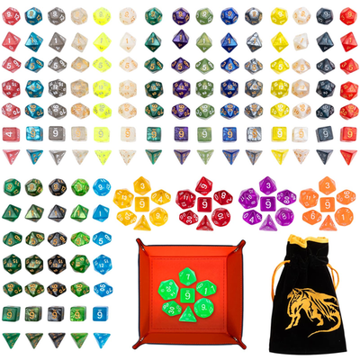 Toyful 25-piece D&D polyhedral dice set with colorful metal dice for tabletop gaming and Dungeons & Dragons adventures