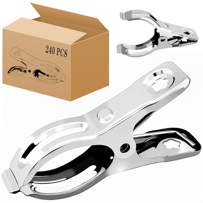 Besteel upgraded set of 100 green garden clips and greenhouse clamps made of stainless steel for plant support and securing.