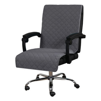 H.VERSAILTEX reversible grey water-resistant dining chair cover with non-slip buckle straps