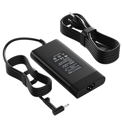 200W laptop charger compatible with HP Victus Gaming 15/16 and HP Omen, unbranded power adapter with cable and connectors.