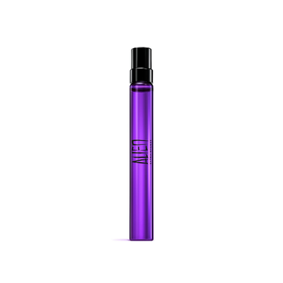 Mugler Alien Extraintense EDP perfume for women, floral scent, elegant bottle with green accents and floral design.