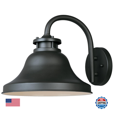 Unbranded Bayport outdoor wall light fixture, 10.25 inches tall, with classic design and clear glass panels for exterior lighting.